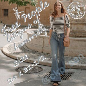 Free People x Citizens of Humanity Sally Flare Jeans Sz 24